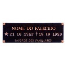 Placa sem Foto sem Friso